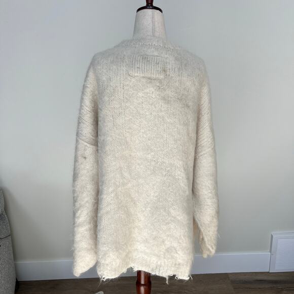 FREE PEOPLE Women's We The Free Teddy Cardi Size S In White Alyssum Combo - Picture 6 of 14